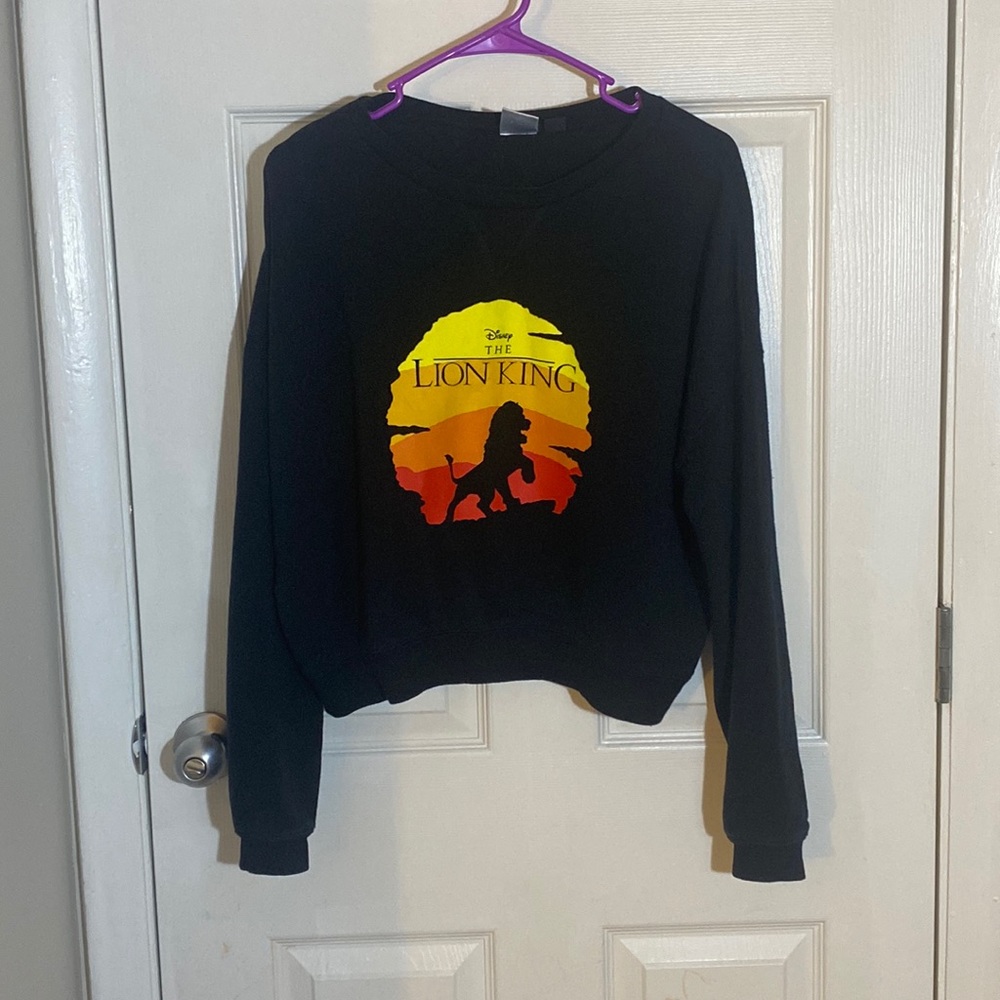 Disney The Lion King Sweatshirt Crop Top Size XL